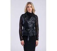 Lederjacke FREAKY NATION "Party Love-FN", Damen, Gr. XXL(44), schwarz, Oberstoff: 100% Schafsleder. Futter: 100% Baumwolle, Jacken (32747919-XXL) schwarz