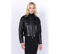 Lederjacke FREAKY NATION "Polar D-FN", Damen, Gr. XL(42), schwarz, Oberstoff: 100% Leder, normal, Jacken (96703831-XL) schwarz