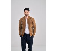 Lederjacke FREAKY NATION "Ted", Herren, Gr. L(48), braun (cognac), Oberstoff: 100% Leder, Futter: 100% Polyester, klassisch, Jacken (22557046-L) cognac