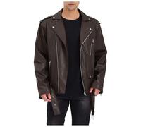 Lederjacke Herren Bikerjacke Slim Fit Militär Bomberjacke Vintage Windbreaker Jacke Funktionsjacke Freizeitjacke Casual Sportjacke Übergangsjacke