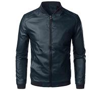 Lederjacke Herren Bikerjacke Slim Fit Militär Bomberjacke Windbreaker Jacke Funktionsjacke Klassisch Übergangsjacke