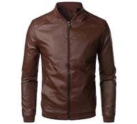 Lederjacke Herren Bikerjacke Slim Fit Militär Bomberjacke Windbreaker Jacke Funktionsjacke Klassisch Übergangsjacke