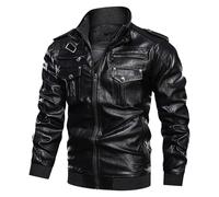 Lederjacke Herren Echtleder Herren Lederjacke Leder Jacke Bomberjacke Leder Lederjacken Lederjacken Für Mens Jacket Blouson Jacke Kunstlederjacke Biker Lederblouson Motorradjacke Leather Jacket