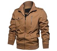Lederjacke Herren Echtleder mit Fell Leder Jacke Schwarz Braun mit Gefüttert Stehkragen Bikerjacke Lederjacken für männer Vintage Winter Parka Jacke Mantel Umlegekragen Winterjacke 3XL 4XL 5XL 6XL