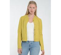 Lederjacke JAGGER & EVANS "42021260", Damen, Gr. M, gelb, Obermaterial: 100% Ziegenleder, ohne Bündchen, Jacken (13019816-M) gelb