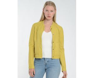 Lederjacke JAGGER & EVANS "42021260", Damen, Gr. M, gelb, Obermaterial: 100% Ziegenleder, ohne Bündchen, Jacken (13019816-M) gelb