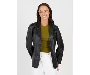 Lederjacke JCC "310174401", Damen, Gr. 38, schwarz, Obermaterial: 100% Lammleder; Futter: 100% Polyester, Jacken (40457557-38) schwarz