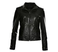 Lederjacke JCC "31020357", Damen, Gr. 40, schwarz, Oberstoff: 100% Lammnappa-Leder / Futter. 100% Polyester / Ärmelfutter: 100% Polyester, Jacken (96576835-40) schwarz