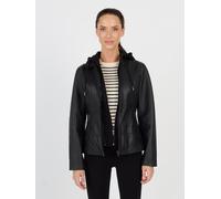 Lederjacke JCC "31020359" Gr. XL, schwarz (black) Damen Jacken (25921630-XL) black