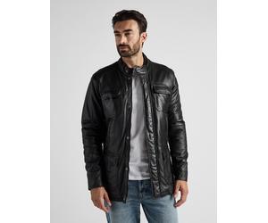 Lederjacke JCC "3102160", Herren, Gr. 54, schwarz, Lining: 50% Baumwolle, 50% Polyester. Obermaterial: 100% Lammleder. Wattierung: 100% Polyester. Ärmelfutter: 100% Polyester, Jacken (34211146-54) sch