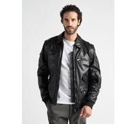 Lederjacke JCC "3102163", Herren, Gr. 56, schwarz, Obermaterial: 100% Lammleder; Lining : 50% Polyester, 50% Baumwolle; Ärmelfutter: 100% Polyester; Strick: 100% Baumwolle, Jacken (71685706-56) schwar