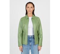 Lederjacke JCC "3102222", Damen, Gr. 44, grün (pale grün), Obermaterial: 100% Lammleder; Innenfutter: 100% Polyester, mit Knopf,Ärmel mit Ärmelschlitz, Jacken (34822049-44) pale grün