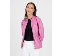 Lederjacke JCC "3102223", Damen, Gr. 42, lila (bright mauve), Obermaterial: 100% Lammleder; Innenfutter: 100% Polyester, mit Knopf,Ärmel mit Ärmelschlitz, Jacken (60397921-42) bright mauve