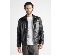 Lederjacke JCC "3102232", Herren, Gr. 56, schwarz, Oberstoff: 100% Lammleder / Innenfutter Oben: 100% Polyester / Innenfutter Unten: 100% Baumwolle / Ärmelfutter: 100% Polyester, Jacken (30144536-56) 