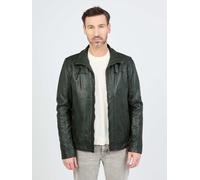 Lederjacke JCC "3102240", Herren, Gr. 54, grün (bottle grün), Obermaterial: 100% Lammleder; Innenfutter oben: 100% Polyester; Innenfutter unten: 100% Baumwolle; Ärmelfutter: 100% Polyester; Wattierung