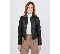 Lederjacke JCC "31023630" Gr. 42, schwarz (black) Damen Jacken (70629542-42) black