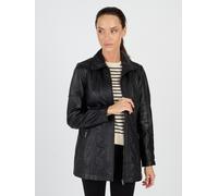 Lederjacke JCC "31023631", Damen, Gr. 46, schwarz, Obermaterial: 100% Lammleder; Futter: 100% Polyester, Jacken (74160422-46) schwarz