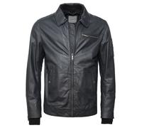 Lederjacke JCC "31023633" Gr. 48, blau (navy), Herren, 100% Leder, Schaf / Futter: 100% Polyester / Wattierung: 100% Polyester, Jacken (87752136-48) navy