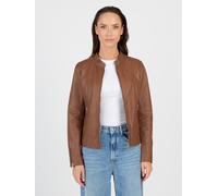 Lederjacke JCC "31024025", Damen, Gr. L, braun (cognac), Obermaterial: 100% Lammnappa-Leder; Futter. 100% Polyester; Ärmelfutter: 100% Polyester, Jacken (90612632-L) cognac