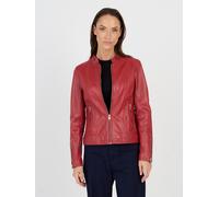 Lederjacke JCC "31024025", Damen, Gr. XXL, rot, Obermaterial: 100% Lammnappa; Futter: 100% Polyester; Ärmelfutter: 100% Polyester, Jacken (37482338-XXL) rot