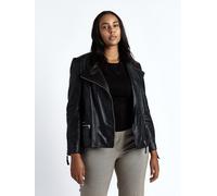 Lederjacke JCC "31024033", Damen, Gr. 54, schwarz, Obermaterial: 100% Leder, Lamm; Futter: 100% Polyester, Jacken (51145253-54) schwarz