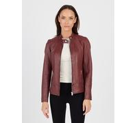 Lederjacke JCC "31024045", Damen, Gr. 44, rot (bordeaux), Obermaterial :100% Lammleder; Futter: 100% Polyester, Jacken (56885360-44) bordeaux