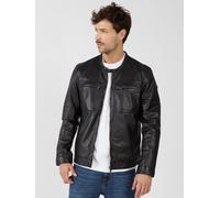 Lederjacke JCC "31024402", Herren, Gr. 48, schwarz, Oberstoff: 100% Lammleder / Futter: 100% Baumwolle / Ärmelfutter: 100% Polyester, Jacken (33072032-48) schwarz
