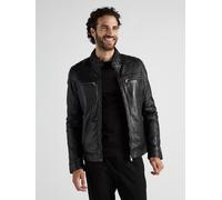 Lederjacke JCC "40700" Gr. 60, schwarz (black) Herren Jacken (18509313-60) black