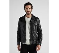 JCC Lederjacke »51195« Herrenlederjacke mit Verschlussschnalle, black