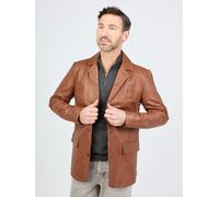 Lederjacke JCC "Armando", Herren, Gr. 46, braun (cognac), Obermaterial: 100% Leder; Futter: 100% Polyester, mit Knopf, Jacken (62478559-46) cognac