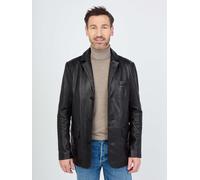 Lederjacke JCC "Armando", Herren, Gr. 58, schwarz, Obermaterial: 100% Leder; Futter: 100% Polyester, mit Knopf, Jacken (17128528-58) schwarz