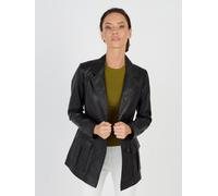 Lederjacke JCC "DI-450", Damen, Gr. 36, schwarz, Oberstoff: 100% Lammleder; Futter: 100% Polyester, mit Knopf, Jacken (94503456-36) schwarz