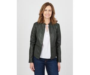 Lederjacke JCC "Era", Damen, Gr. 36, grün, Obermaterial: 100% Lammnappa. Futter: 100% Polyester, Jacken (26083044-36) grün