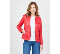 Lederjacke JCC "Lida", Damen, Gr. 44, rot, Obermaterial: 100% Lammnappa; Futter: 100% Polyester, Jacken (66988008-44) rot