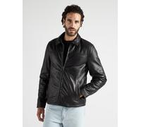 Lederjacke JCC "Luca", Herren, Gr. 52, schwarz, Obermaterial: 100% Lammnappa; Futter: 100% Baumwolle; Ärmelfutter: 100% Polyester, Jacken (19292309-52) schwarz