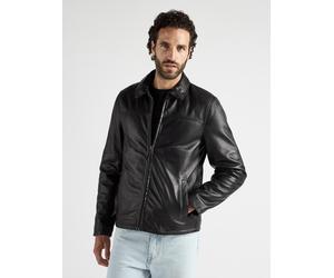 Lederjacke JCC "Luca", Herren, Gr. 58, schwarz, Obermaterial: 100% Lammnappa. Futter: 100% Baumwolle. Ärmelfutter: 100% Polyester, Jacken (19292309-58) schwarz