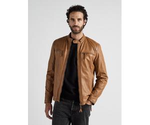 Lederjacke JCC "Macadam", Herren, Gr. L, braun (cognac), Obermaterial: 100% Lammleder. Futter: 100% Baumwolle. Ärmelfutter: 100% Polyester, Jacken (93106021-L) cognac