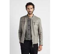 Lederjacke JCC "Macadam", Herren, Gr. XL, grau, Obermaterial: 100% Lammleder. Futter: 100% Baumwolle. Ärmelfutter: 100% Polyester, Jacken (33853501-XL) grau