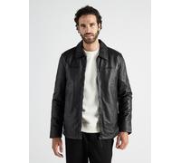 JCC Lederjacke »Saros« Elegante Longjacke mit Hemdkragen, black