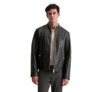 Lederjacke MARC O'POLO "im Biker-Style regular fit aus edlem Lammleder", Damen, Gr. 52, schwarz, Obermaterial: 100% Lammleder, regular fit normal, Jacken (23561210-52) schwarz