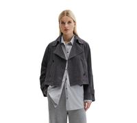 Lederjacke MARC O'POLO "aus softem Ziegenleder", Damen, Gr. 36, blau graphite, Obermaterial: 100% Leder (Ziege); Futter: 100% Baumwolle, unifarben, loose fit, Jacken, Topseller (43615168-36) blau grap