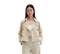 Lederjacke MARC O'POLO "aus softem Ziegenleder", Damen, Gr. 38, beige (linen beige), Obermaterial: 100% Leder. Futter: 100% Baumwolle, unifarben, loose fit, Jacken (42149064-38) linen beige