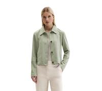 Lederjacke MARC O'POLO "aus softem Ziegenleder", Damen, Gr. 38, fresh sage, Obermaterial: 100% Leder (Ziege); Futter: 100% Polyester, unifarben, slim fit, Jacken (84005855-38) fresh sage