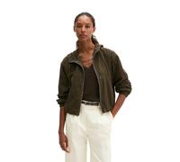 Lederjacke MARC O'POLO "aus Ziegenveloursleder", Damen, Gr. 40, mossy earth, Obermaterial: 100% Leder. Futter: 100% Baumwolle, unifarben, regular fit, Jacken (84396563-40) mossy earth