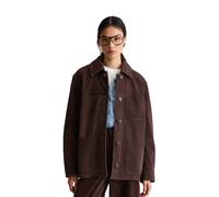 Lederjacke MARC O'POLO DENIM "aus hochwertigem Rinderspaltleder", Damen, Gr. S, espresso braun, Jacken (57973863-S) espresso braun