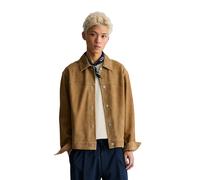 Lederjacke MARC O'POLO DENIM "aus weichem Veloursleder", Herren, Gr. M, leather grün, Obermaterial: 100% Leder (Ziege); Futter: 100% Polyester, unifarben, regular fit, Manschette, Jacken (91534714-M) 