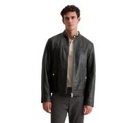 Lederjacke MARC O'POLO "im Biker-Style regular fit aus edlem Lammleder", Damen, Gr. 48, schwarz, Obermaterial: 100% Lammleder, regular fit normal, Jacken (23561210-48) schwarz