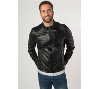 Lederjacke MAURITIUS "2Mtoji SF", Herren, Gr. 4XL, schwarz, Obermaterial: 100% Schafsleder. Futter: 100% Baumwolle. Ärmelfutter: 100% Polyester, unifarben, slim fit, eingesetzt Manschette, Jacken, mit