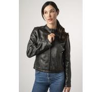 Lederjacke MAURITIUS "2Wrayla SF", Damen, Gr. 3XL, grau (vintage grau), Obermaterial: 100% Schafsleder. Futter: 100% Baumwolle. Ärmelfutter: 100% Polyester, unifarben, regular fit kurz, abgesteppt mit