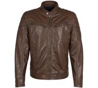 Lederjacke MAURITIUS "GBDerry LAORV", Herren, Gr. 3XL, braun (cognac), Obermaterial: 100% Schafsleder. Futter: 100% Baumwolle. Ärmelfutter: 100% Polyester, unifarben, regular fit kurz, eingesetzt abge
